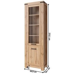 Vitrina Tempo Kondela Moratiz 1D1W (Wotan Oak) Thumb