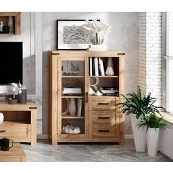 Витрина Tempo Kondela Moratiz 1W3S (Wotan Oak)