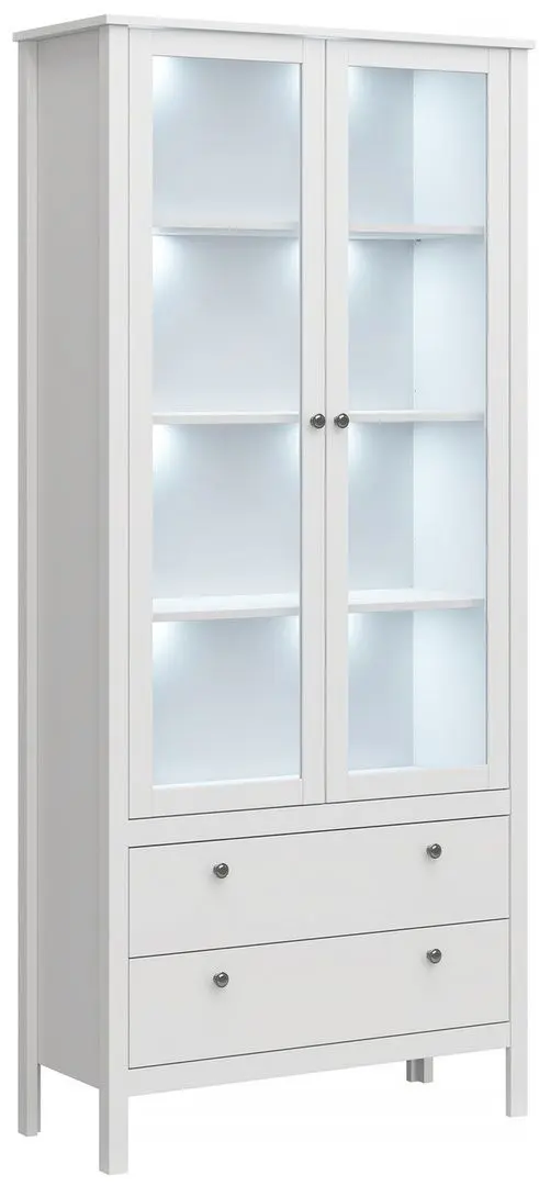 Vitrina Tempo Kondela Olje 2W2S (White)