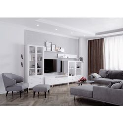 Vitrina Tempo Kondela Olje 2W2S (White) Thumb