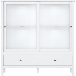 Витрина Tempo Kondela Olje 2W2S (White) Thumb