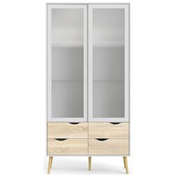 Витрина Tempo Kondela Oslo 75462 (Sonoma Oak/White)