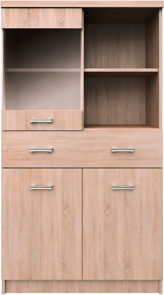 Витрина Tempo Kondela Topty Typ 34 2D1W1S (Sonoma Oak)