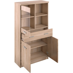 Витрина Tempo Kondela Topty Typ 34 2D1W1S (Sonoma Oak) Thumb