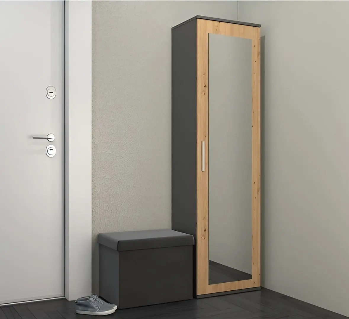 Пенал TopEshop Duo (Anthracite/Artisan Oak)