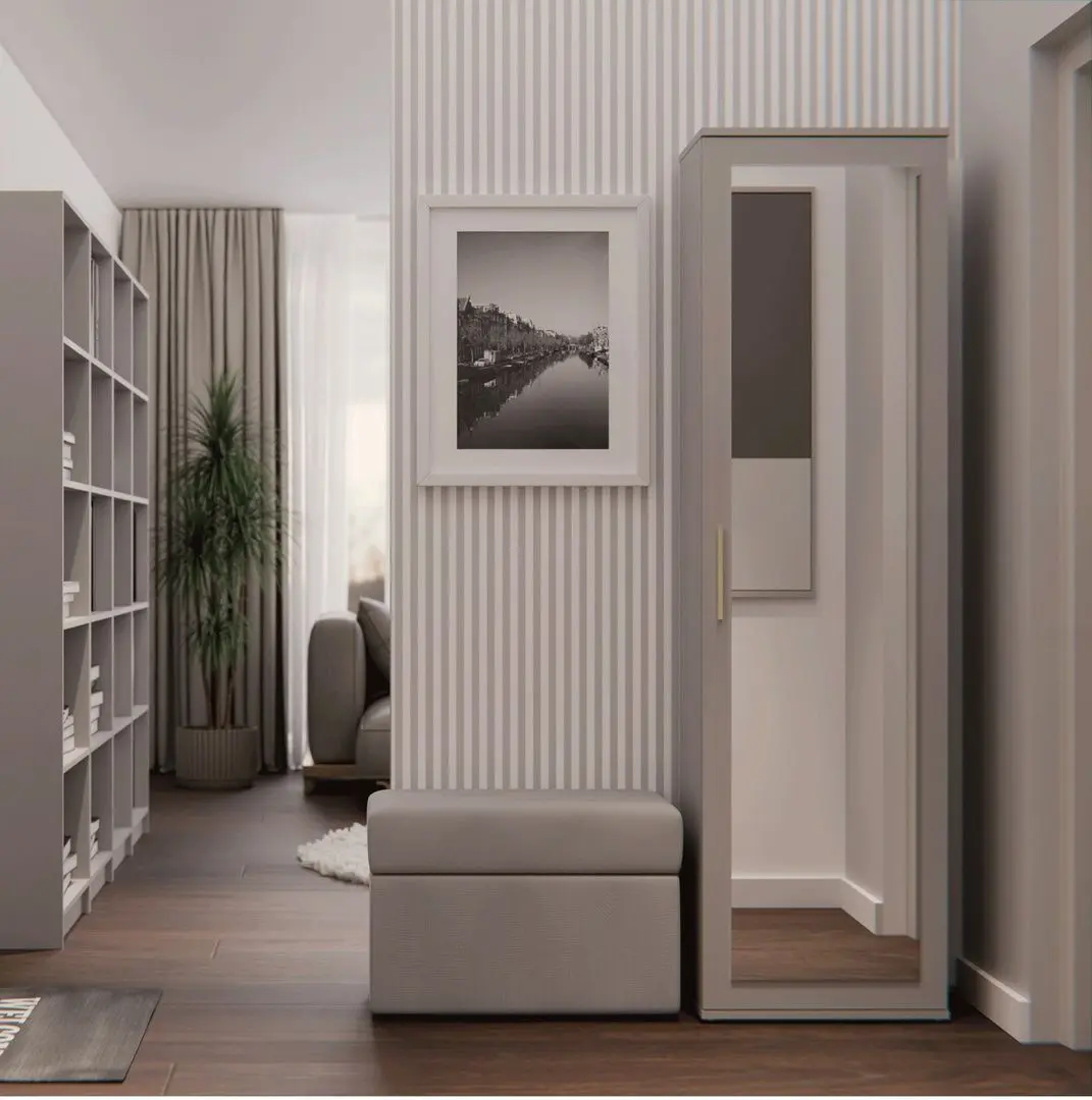 Пенал TopEshop Duo с зеркалом (Clay)