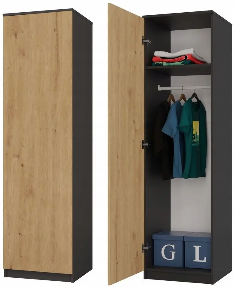 Dulap TopEshop Malwa SD-50 (Anthracite/Artisan Oak)