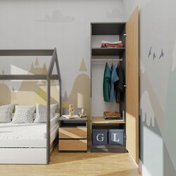 Dulap TopEshop Malwa SD-50 (Anthracite/Artisan Oak) Thumb