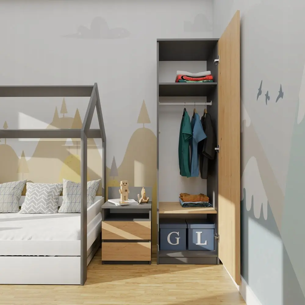 Dulap TopEshop Malwa SD-50 (Anthracite/Artisan Oak)