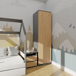 Dulap TopEshop Malwa SD-50 (Anthracite/Artisan Oak) Thumb