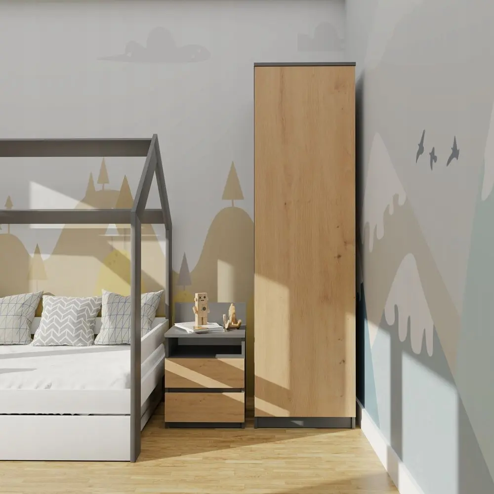 Dulap TopEshop Malwa SD-50 (Anthracite/Artisan Oak)