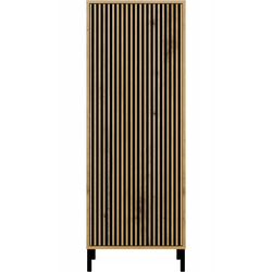 Vitrina TopEshop Kamaro 1DD Slim (Artisan Oak/Black) Thumb