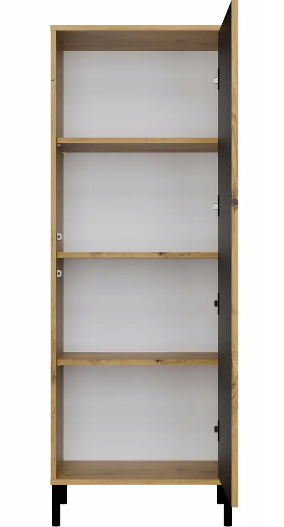 Vitrina TopEshop Kamaro 1DD Slim (Artisan Oak/Black)