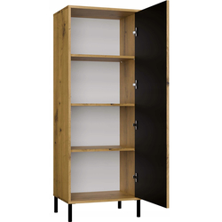 Vitrina TopEshop Kamaro 1DD Slim (Artisan Oak/Black) Thumb