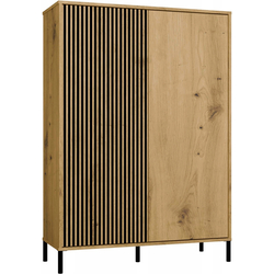 Vitrina TopEshop Kamaro 2DD Slim/Smooth (Artisan Oak/Black) Thumb