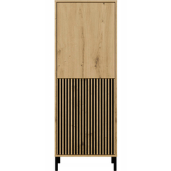 Vitrina TopEshop Kamaro 2DK Slim/Smooth (Artisan Oak/Black) Thumb