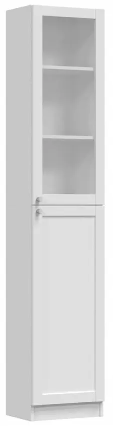 Пенал-витрина TopEshop Pafos 1D (White)