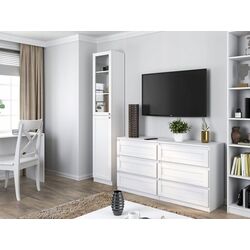 Пенал-витрина TopEshop Pafos 1D (White) Thumb