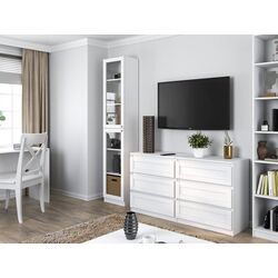 Пенал-витрина TopEshop Pafos 2D (White) Thumb