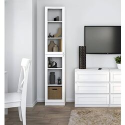 Пенал-витрина TopEshop Pafos 2D (White)