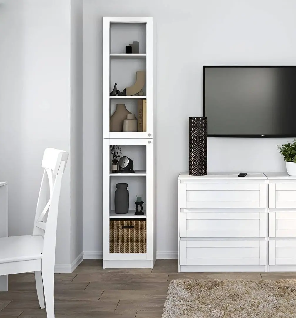 Пенал-витрина TopEshop Pafos 2D (White)