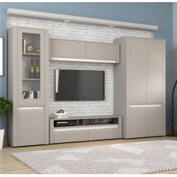 Vitrina Yasen Bodena 1D1DS (Cashmere/White) Thumb