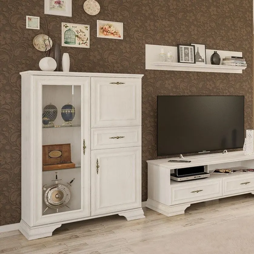 Vitrina Yasen Kentuki REG1W1D1S1B (Alpine White)