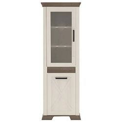 Vitrina Yasen Marsel REG 1D1W (Snow Ash/Sonoma Oak Truffle) Thumb