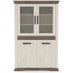 Vitrina Yasen Marsel REG 2D2W (Snow Ash/Sonoma Oak Truffle) Thumb