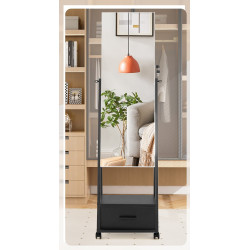 Шкаф-зеркало для украшений Costway JV10221DK (Black) Thumb