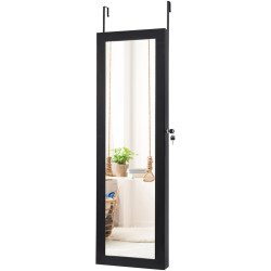 Dulap-oglinda pentru bijuterii Costway JV10820BK (Black) Thumb