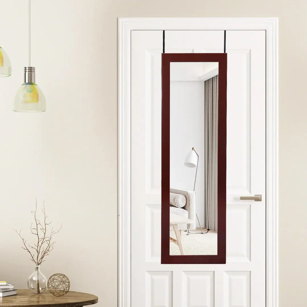 Шкаф-зеркало для украшений Costway JV10820CF (Brown)