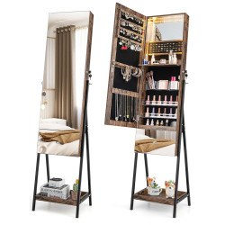 Dulap-oglinda pentru bijuterii Costway JV11277CF (Brown) Thumb