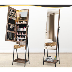 Dulap-oglinda pentru bijuterii Costway JV11277CF (Brown) Thumb