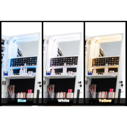 Dulap-oglinda pentru bijuterii Costway JV11277WH (White) Thumb