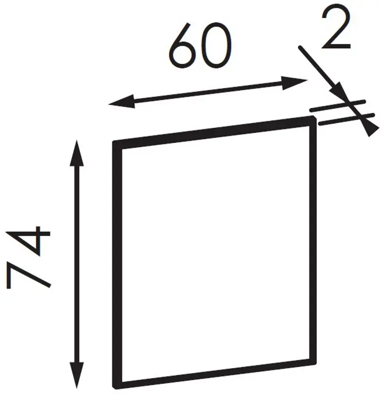 Зеркало Modern Komfi 60cm (Slate Gray)