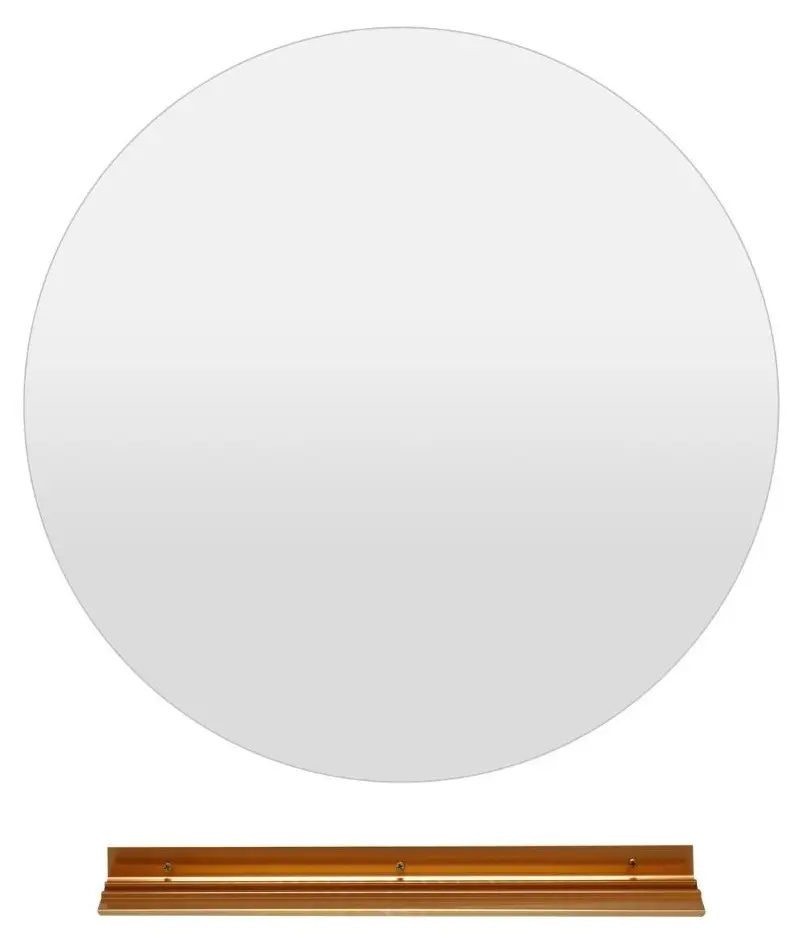 Зеркало c полкой Costway BA8215DE 60x60