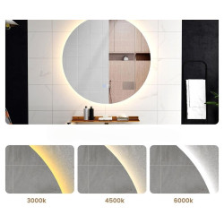 Зеркало c полкой Costway BA8215DE 60x60 Thumb