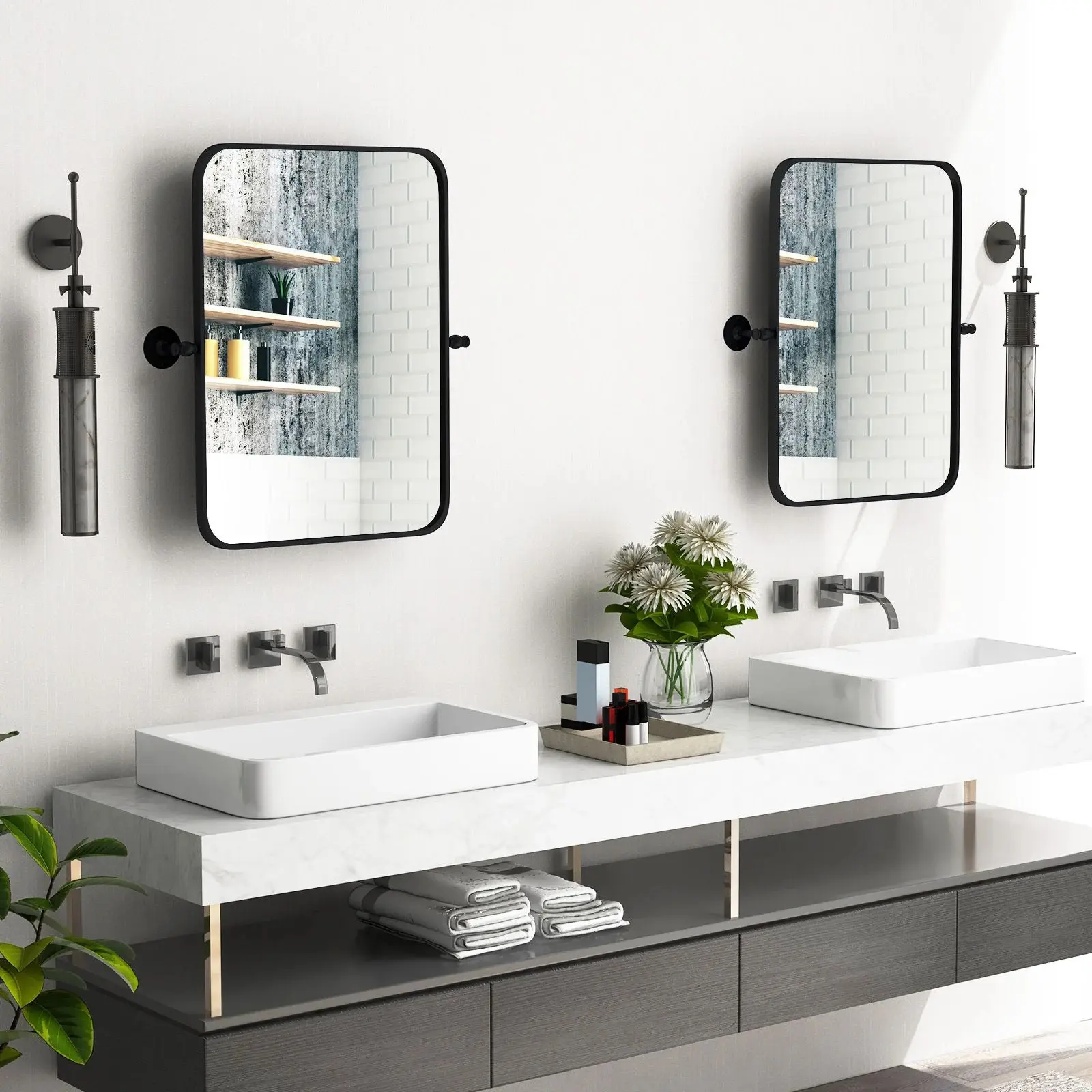 Oglinda Costway BA8048 (Black)