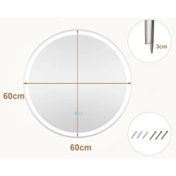 Oglinda Costway BA8166DE 60x60 Thumb