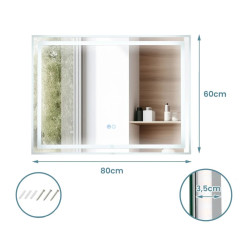 Oglinda Costway BA8169DE 80x60 Thumb