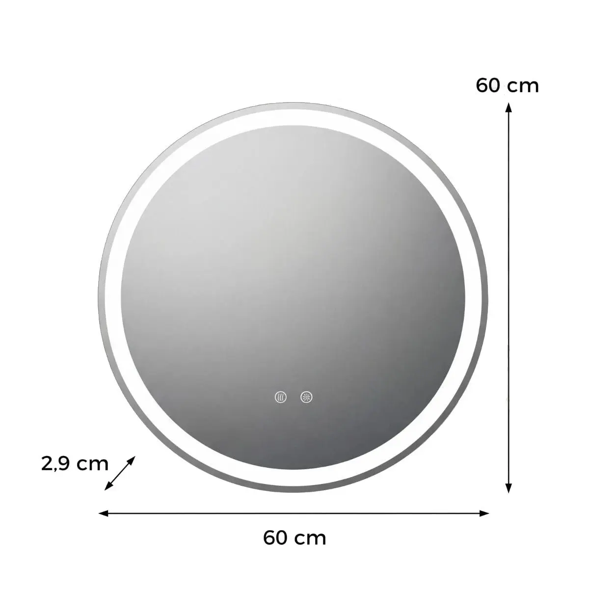 Зеркало Costway BA8428 (Silver) - 3