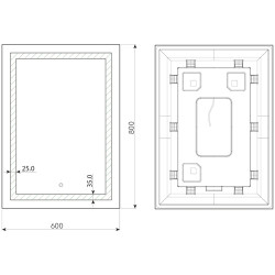 Oglinda Dubiel Vitrum Focus 60x80 Thumb