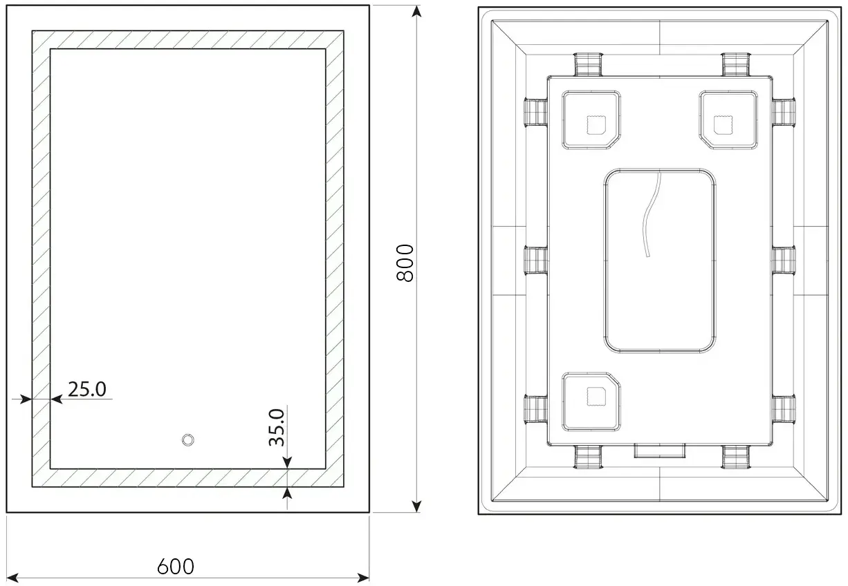 Oglinda Dubiel Vitrum Focus 60x80 - 9