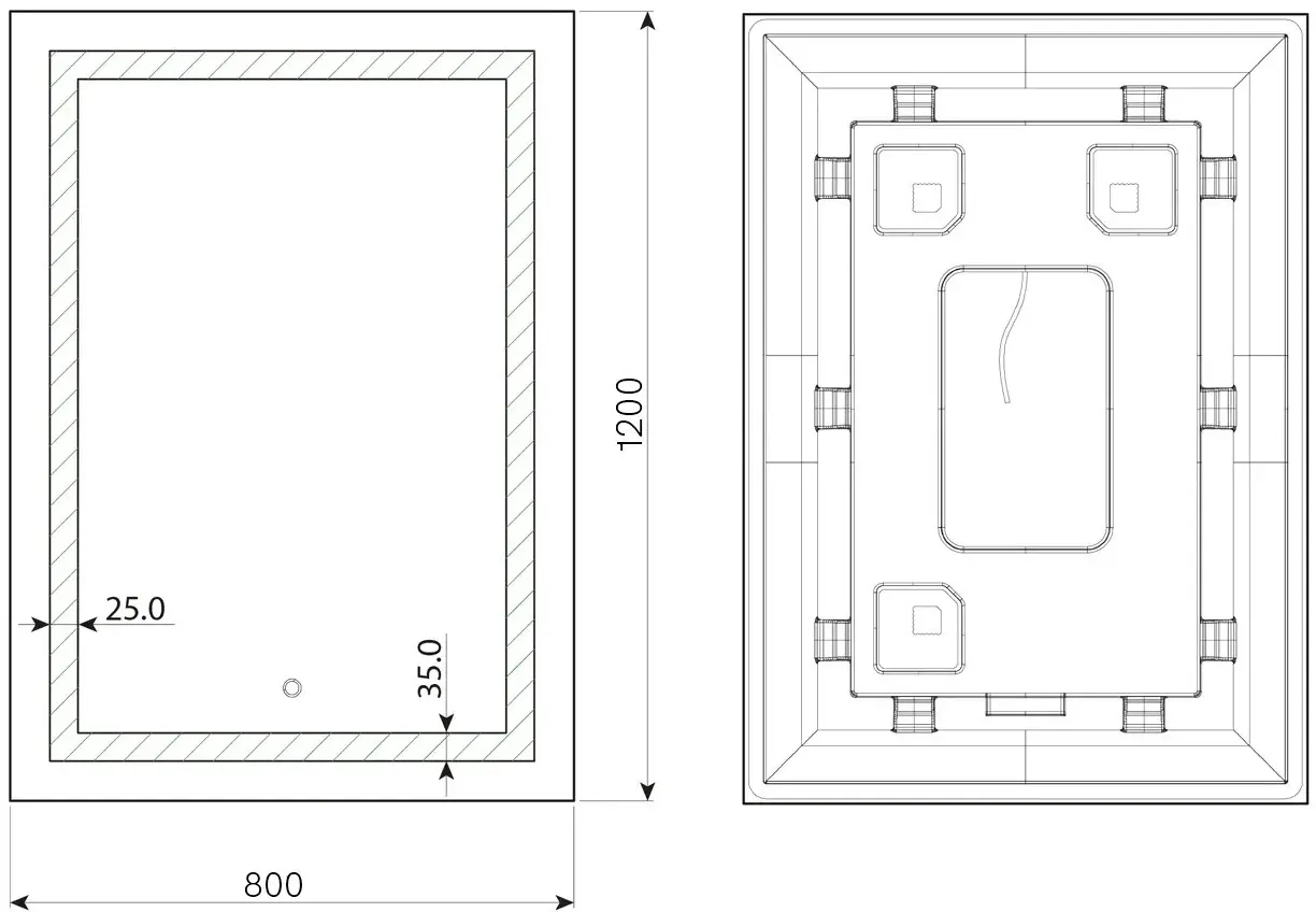 Oglinda Dubiel Vitrum Focus 80x120 - 9