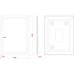 Oglinda Dubiel Vitrum Focus 80x120 Thumb