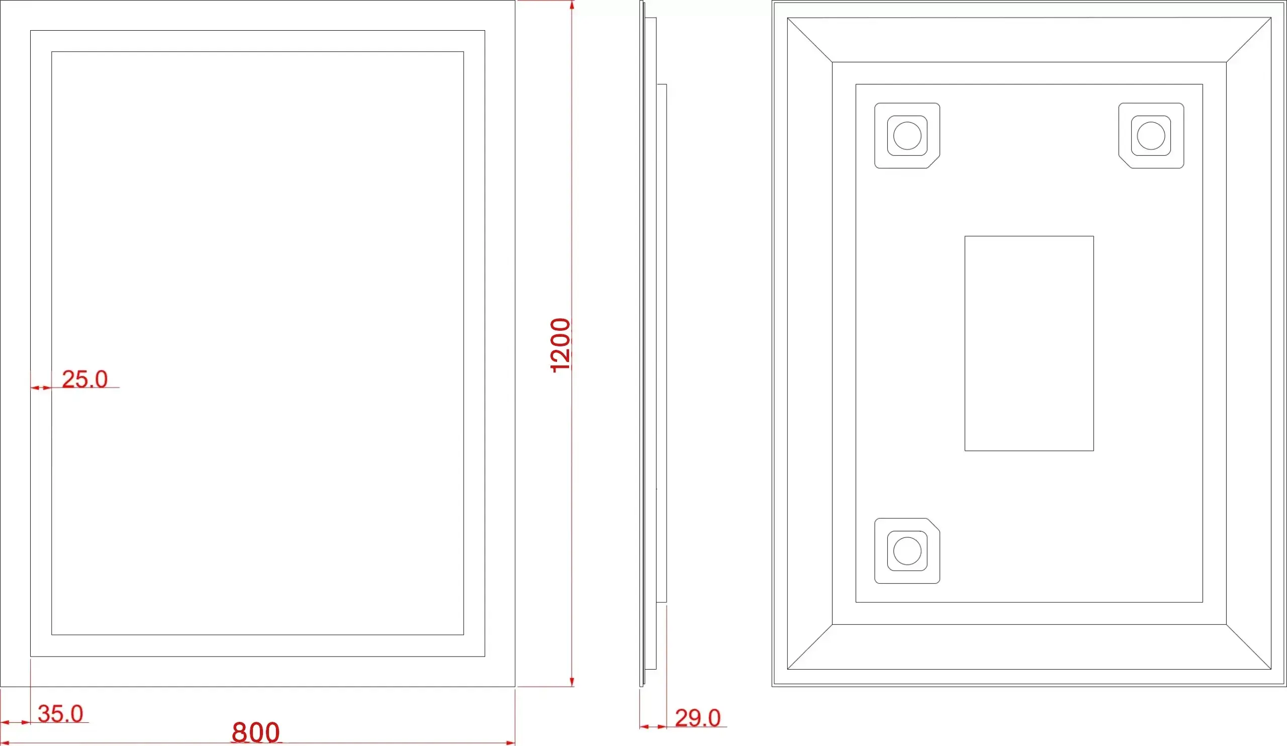 Oglinda Dubiel Vitrum Focus 80x120 - 6
