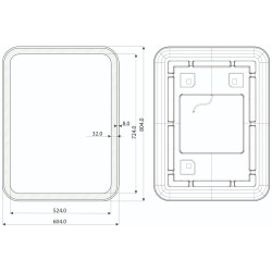 Oglinda Dubiel Vitrum Hugo 60x80 Thumb