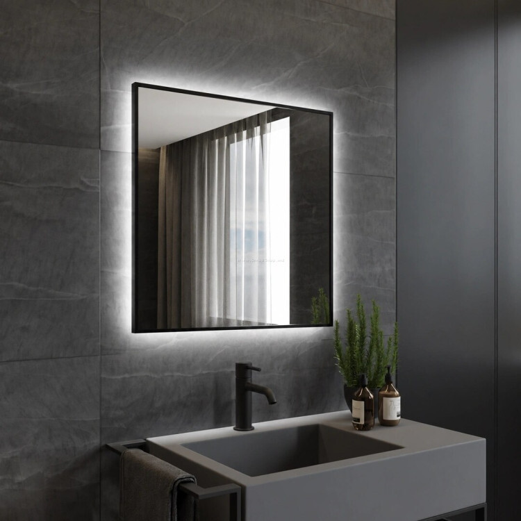 Зеркало Dubiel Vitrum Lee 80x80 (Black)