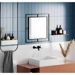 Зеркало Showdeko Corner 59x59 (Black)